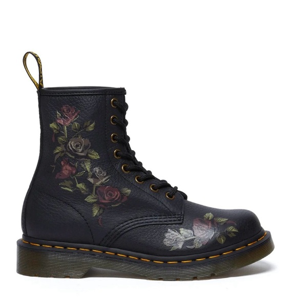 Dr. Martens Decayed Roses 1460 Leather Boots - Picture 8 of 9